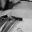 Motherwell, Lanarkshire Steelworks
View showing fettling tools