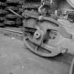 Motherwell, Dalzell Steel Works, Interior
View showing small hydraulic riveting machine