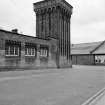 Glasgow, Mavisbank Road, Prince's Dock Hydraulic Power Station
View from SSE showing accumulator tower and part of ESE front