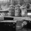 Motherwell, Ravescraig Steelworks, Interior
View of open-hearth shop showing ingot moulds