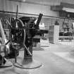 Gartcosh Steelworks, Interior
View of woodworking shop showing printing machine