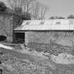 Lismore, Port Kilcheran, Limekilns
View from SSE showing SSE front of store with part of double kilns in background