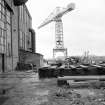 Glasgow, North British Diesel Engine Works
View of light crane outside N front of building