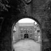 Kilmory Castle: View of S archway and courtyard from E