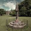 View of sundial, Asknish House, from south