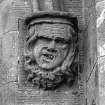 Castle Toward, South Lodge.
Detail of grotesque mask stop at entrance archway of South Lodge.