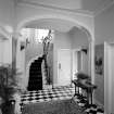 Inveraray, Old Rectory, interior.
View of entrance hall and stair.