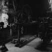 Islay, Redhouses, Woollen Mill; Interior
View of headstock for spinning jack