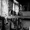 Islay, Redhouses, Woollen Mill; Interior
Detail of headstock for spinning jack