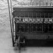 Islay, Redhouses, Woollen Mill; Interior
Detail of spindles on spinning jack