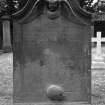 Duddingston Parish Church, graveyard
Detail of gravestone of Robert Johnston 1733 - 63