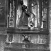 Detail of main panel of tomb to James Borthwick dated 1676.