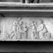 Ardmarnoch House, interior.
Detail of centre decoration of fireplace in Lounge.