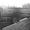 38 Morningside Park, Reid's Dairy and Springvalley tenements.
View of Reid's cow-park and byres.
Caption: 'Scene from window of Back Bedroom at 38 Morningside Park in 1898. Reid's cow-park and Byres still in existence, but preparations for building Springvalley tenements begun.'