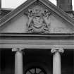 Ardmaddy Castle.
Detail of coat of arms on pediment on North East front.