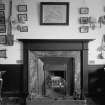 Ardmaddy Castle, interior.
View of fireplace in study.