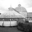 Glasgow, Tollcross Park, Tollcross House Conservatory
View from W showing curved WNW front of W wing
