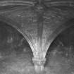 Edinburgh, Restalrig Road South, Restalrig Church, St. Triuana's Well, interior.
View of vaulted roof.
