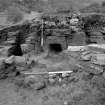 Red Smiddy Ironworks
Excavation photograph; view of tuyere hole