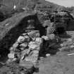 Red Smiddy Ironworks
Excavation photograph; view of leftside wing wall of blowing arch