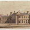 Watercolour of Poltalloch House.
Signed and dated 'Will.m Burn 5 Stratton St. May 1849.