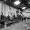 Huntingtowerfield, Bleach and Dye Works, Interior
View of mechanics shop showing Swift centre lathe, 50 centremeters centre height, overall length 750 centremeters