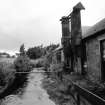 Huntingtowerfield, Bleach and Dye Works
View looking WSW along lade with beetleing shed on right