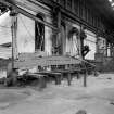 Paisley, MacDowall Street, Caledonia Engineering Works, Interior
View of boiler shop looking NW showing Thomas Shanks and Company Johnstone plate edge planing machine (drive motor and beths on right hand side of machine) with 2 ton jib crane above