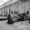 Paisley, MacDowall Street, Caledonia Engineering Works, Interior
View of boiler shop looking NE showing roll bending and straightening machine which is made Craig and Donald (number 125,07) with massive solid floor plate on left