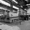 Paisley, MacDowall Street, Caledonia Engineering Works, Interior
View of boiler shop looking SE showing ''Bennie'' (maker) guillotine, 1/2'' capacity