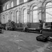 Paisley, MacDowall Street, Caledonia Engineering Works, Interior
View of heavy machine shop looking along N wall showing Noble and Lund centre lathe