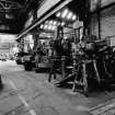 Paisley, MacDowall Street, Caledonia Engineering Works, Interior
View of area W of heavy machine shop showing radial drill with 3 vertical boaring mills behind