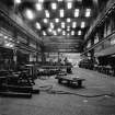 Paisley, MacDowall Street, Caledonia Engineering Works, Interior
View looking W in fitting shop with 30 ton Chaplin over-head crane in background