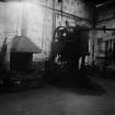 Paisley, MacDowall Street, Caledonia Engineering Works, Interior
View showing Hearth and Loudon Brothers limited hammer which is against S wall of shop