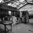 Paisley, MacDowall Street, Caledonia Engineering Works, Interior
View looking SW showing weaving machine (in area above machine shop store) for carpets