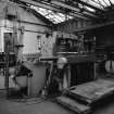 Paisley, MacDowall Street, Caledonia Engineering Works, Interior
View looking SE showing weaving machine (in area above machine shop store) for carpets