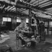 Paisley, MacDowall Street, Caledonia Engineering Works, Interior
View of textile machine department showing small slotting machine which is made by Loudon brothers