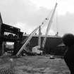 Paisley, MacDowall Street, Caledonia Engineering Works
View showing Morgan 20 ton Derrick crane (in use for foundry yard)