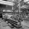 Coatbridge Engine Works, Engineering Shop; Interior
View of Lang No. 133 centre lathe , located at S end of central (No. 1) bay