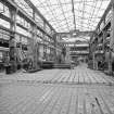 Coatbridge Engine Works, Engineering Shop; Interior
View looking SW in central (No. 1) bay; in the foreground are the 'T; s;otted beds for horizontal borers