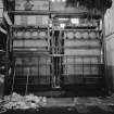 Paisley, Ferguslie Thread Mills, No. 1 Mill; Interior
View of hydraulic bale press