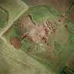 Broxmouth, oblique aerial view, showing the excavation.