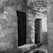 Castle Stalker, interior.
View of two stair doorways and prison hatch, on first floor.