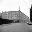 Glasgow, 121 Carstairs Street, Cotton Spinning Mills
View from S showing SSW and ESE fronts of Swanston Street block
