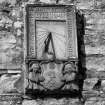 Detail of sundial on South front, Pilrig House