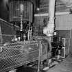 Glasgow, 14 St Marnock Street, Crownpoint Carpet Works, Interior
View showing corliss engine which is made by Fullerton, Hodgart and Barclay