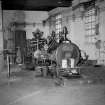 Lasswade, Westmill Road, St Leonard's Paper Mill, Interior 
View showing Hick Hargreaves engine