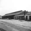 Hurlford, Engine Shed and Offices
View from NNW showing NNE front of engine shed with offices in foreground