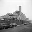 Paisley, 87 Abercorn Street, Laigh Park Works
View from SSE showing ESE front and part of SSW front of N blocks