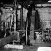 Blairgowrie, Keithbank Mill, Interior
View showing flywheel and governor of Carmichael engine
